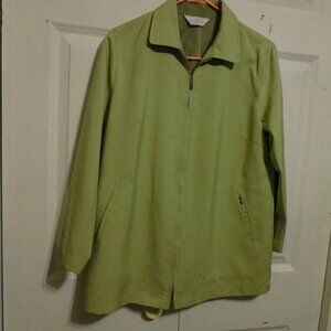 Lime Green Women'sWater Resistant lightweight Jacket
